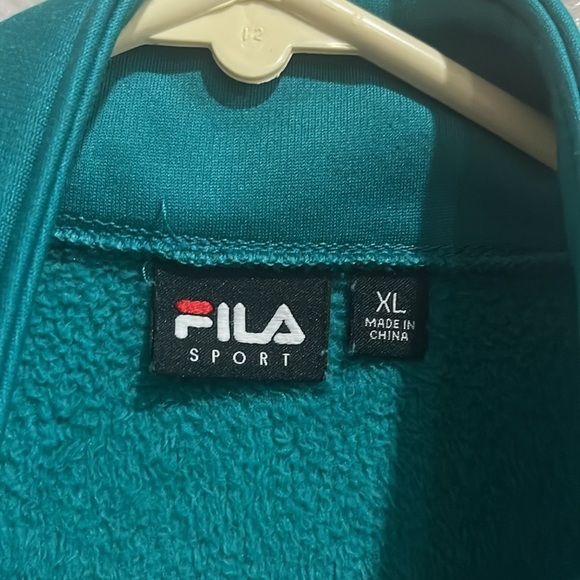 FILA SPORT Women’s Jacket Quilted Activewear Green Sz XL Teal Women's Jacket - Picture 3 of 9